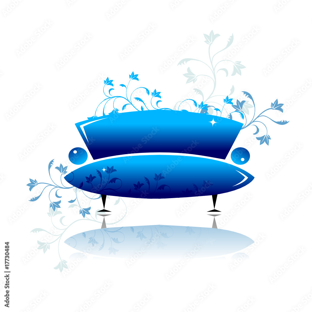 Blue sofa design Blue sofa design