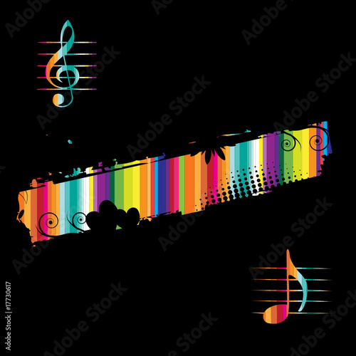 Music background black for your design