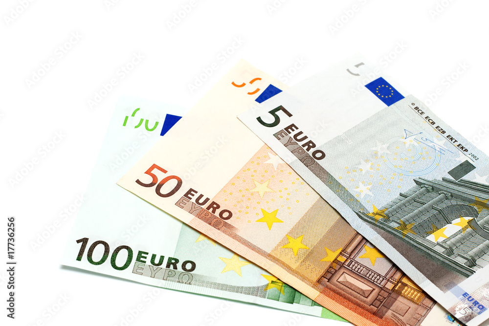 Euro banknotes