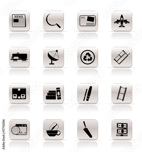 Simple Business and industry icons - Vector Icon set 2