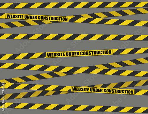 his website is under construction (vector)