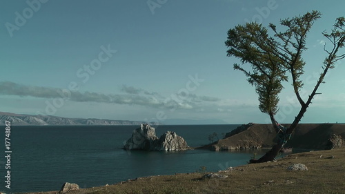 Olkhon island on Baikal lake. Cape 