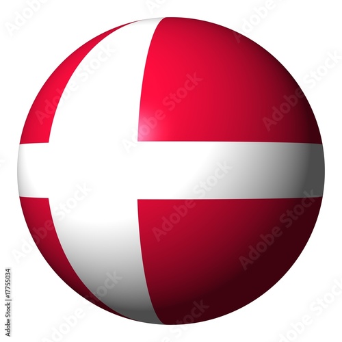 Danish flag sphere Free Download Danish flag sphere - GFXLoad