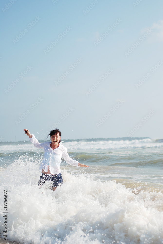 girl in splash