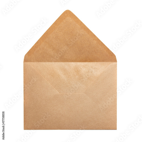 Open paper envelope