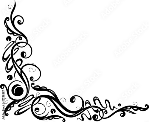 Ranke, floral, filigran, ornamental, Deko