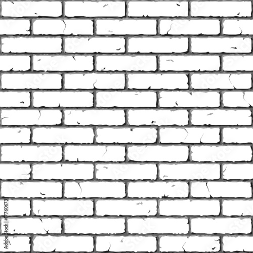 Brick Wall. Seamless. Vector illustration.