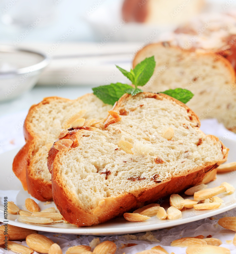 Sweet braided bread
