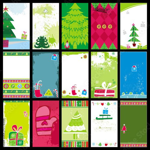 Christmas business cards templates