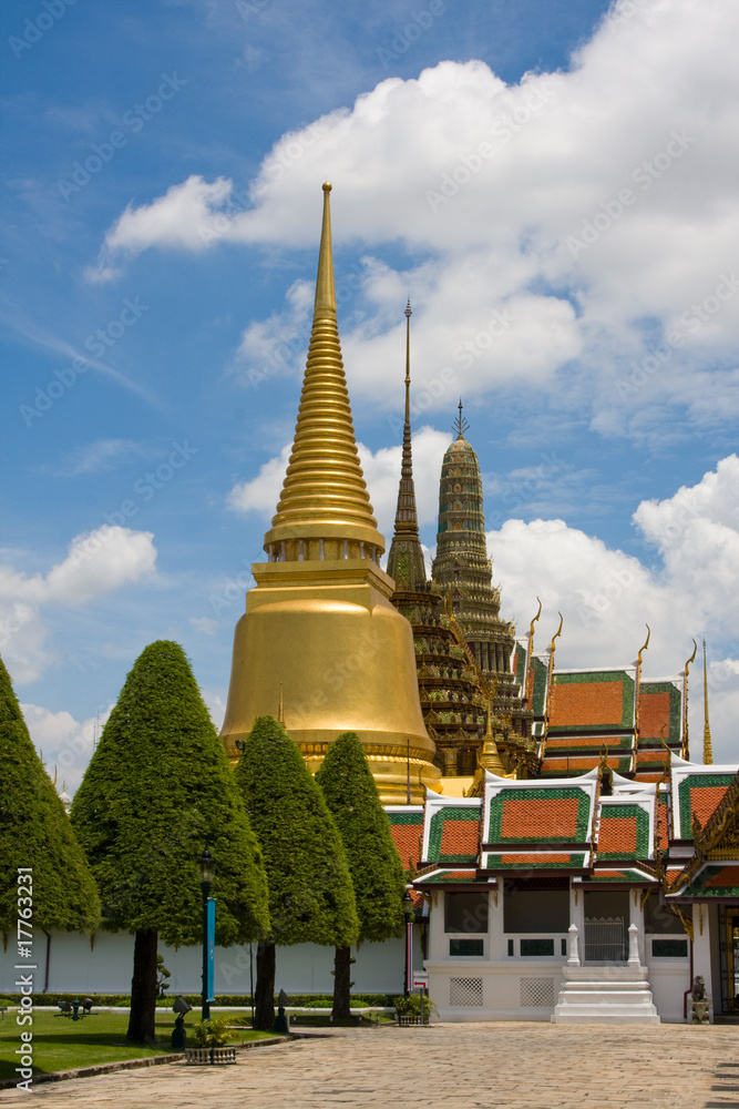 Fototapeta premium The temple in the Grand palace area in Bangkok, Thailand