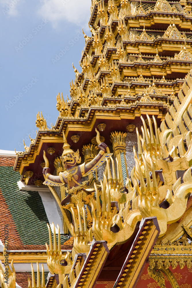 Fototapeta premium The temple in the Grand palace area in Bangkok, Thailand