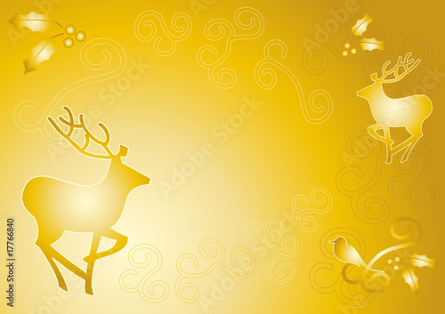 Weihnachtliche Bordüre mit Rentieren