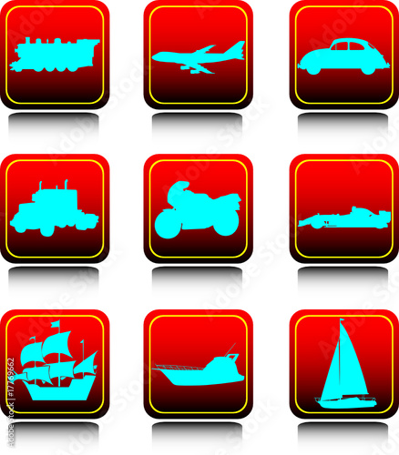 transport set icons