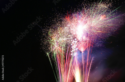 Pink and Purple Fireworks
