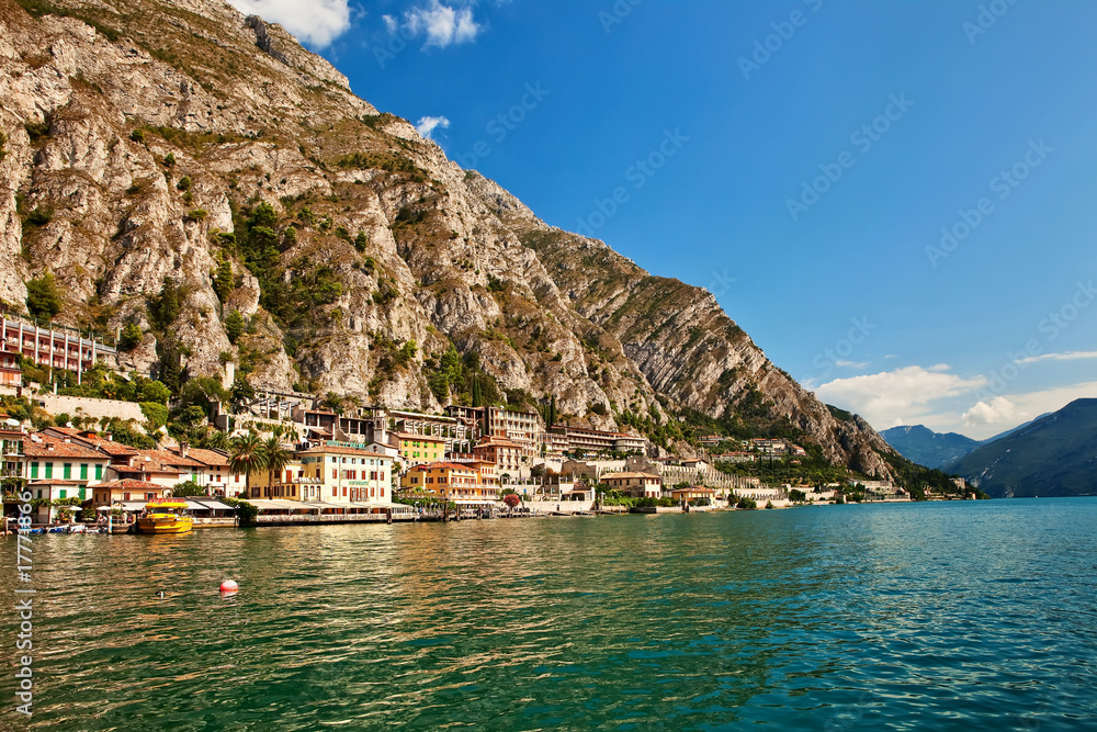Garda Lake, Riviera dei Limoni, Italy.