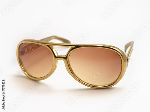 Gold Elvis Presley Sunglasses photo