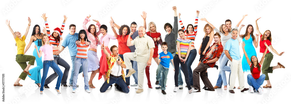 Obraz premium Happy people