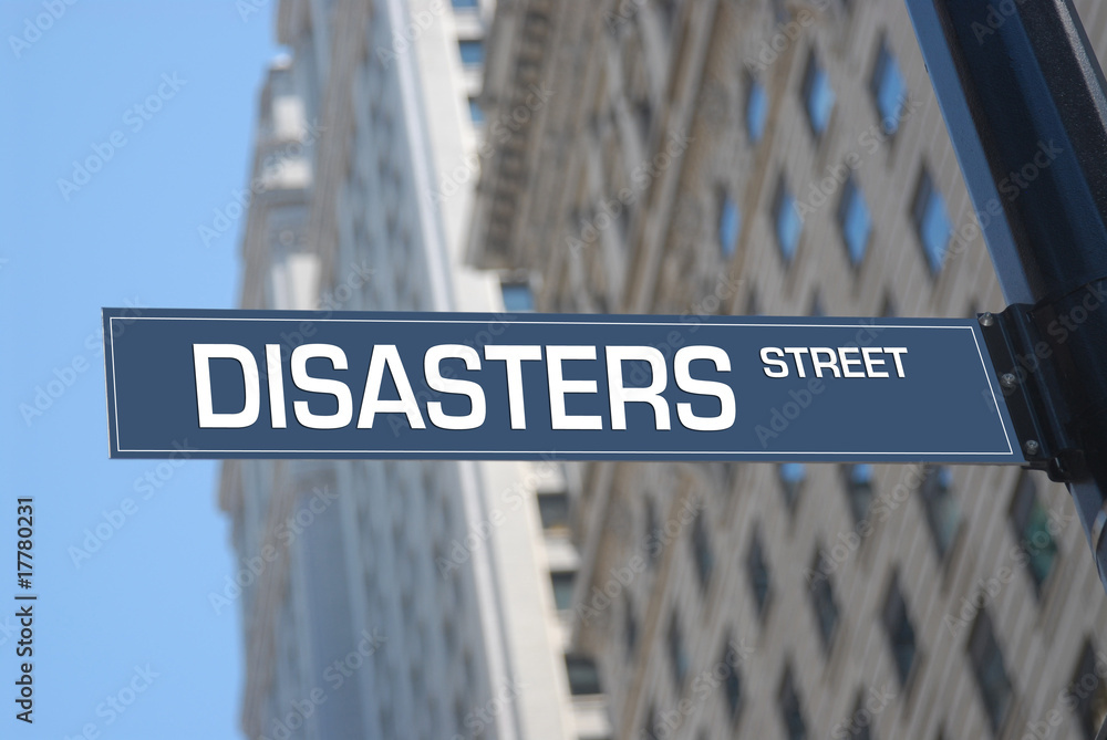 Obraz premium Disasters street