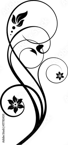 abstract design floral element