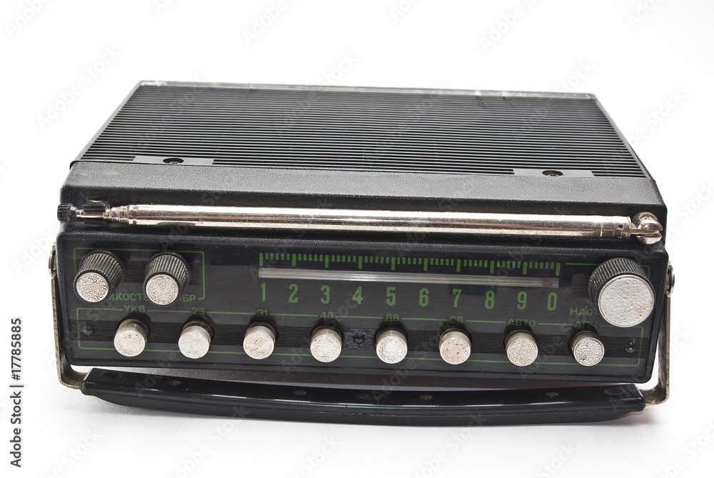 Obraz premium Old auto radio
