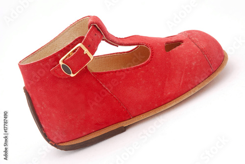 Baby shoe red
