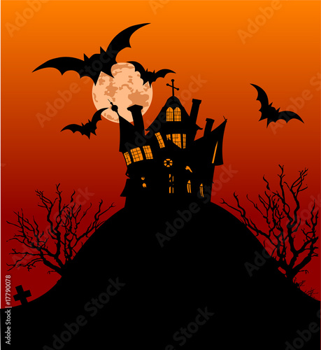 Halloween house flyer