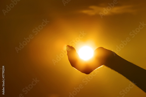 sun on hand gesture