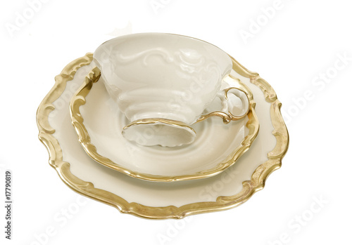 beautiful antique cup and saucers