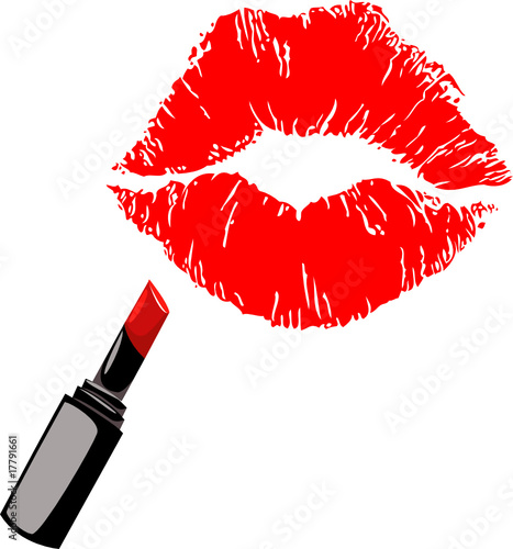 lipstick kiss