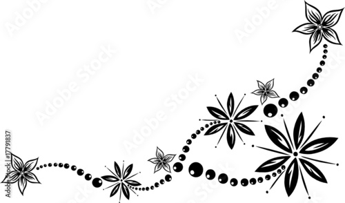 Blume, Blüte, Ranke, filigran, floral, mit Kugeln