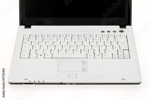Laptop Computer. Isoliert auf weißem Hintergrund.