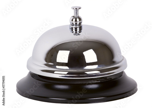 Ring bell isolated on white.