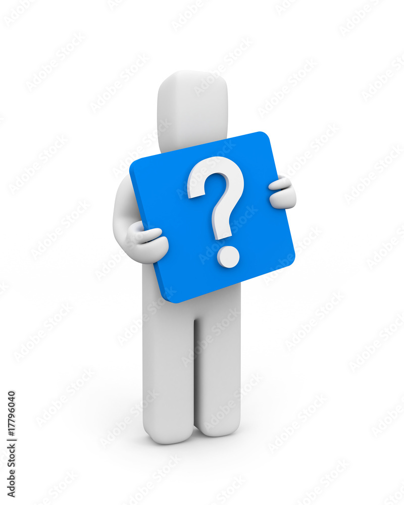 Person and question icon Person and question icon