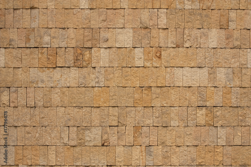 Obraz premium Wall of ochre bricks