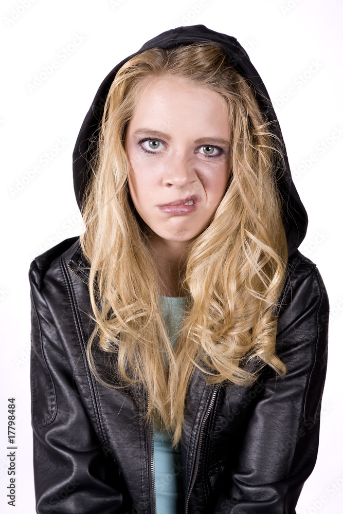 Girl with snarl Girl with snarl