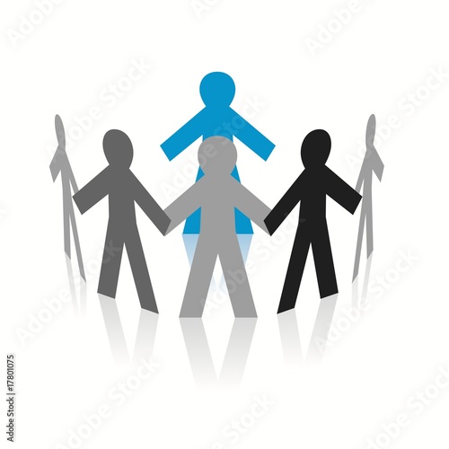 paper people circle