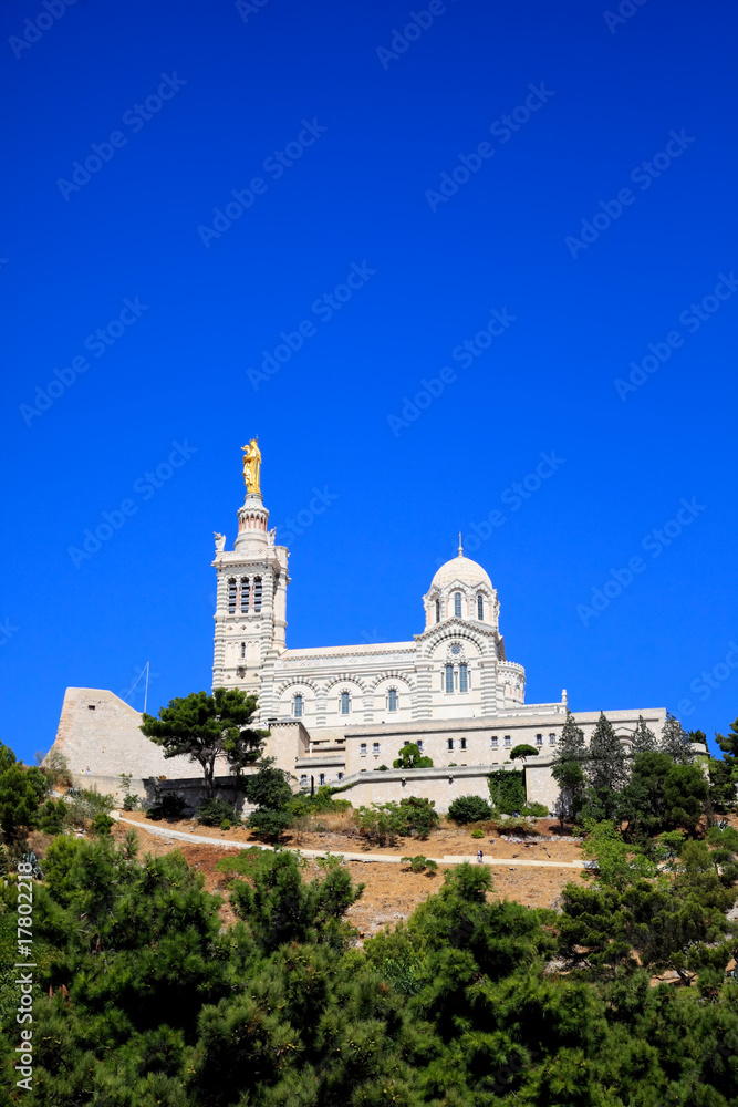 Cathedral Notre Dame in Marseille City