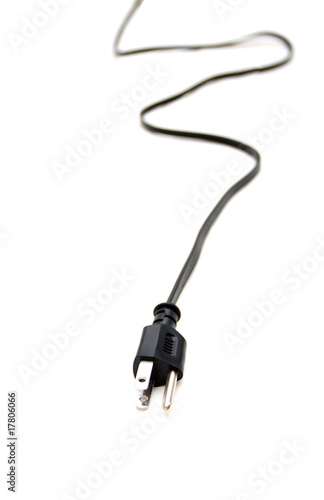 Electric plug isolated on the white background
