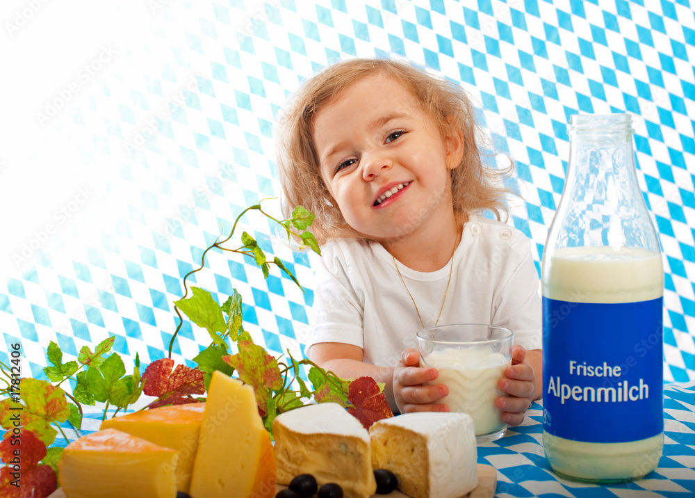 Werbung für Milchprodukte Stock-Foto | Adobe Stock