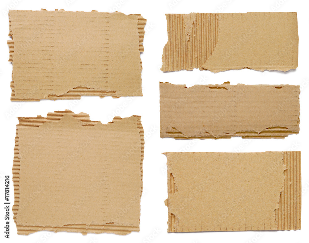 Pieces of cardboard Stock Photo Adobe Stock