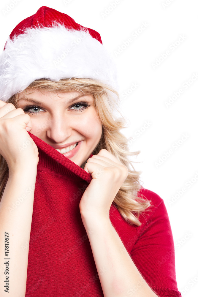 Christmas santa girl Christmas santa girl