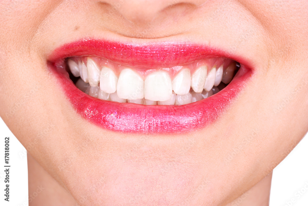 Fototapeta premium Close up of a woman's smile