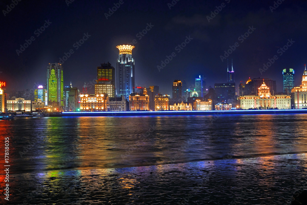 Fototapeta premium China Shanghai Bund night view