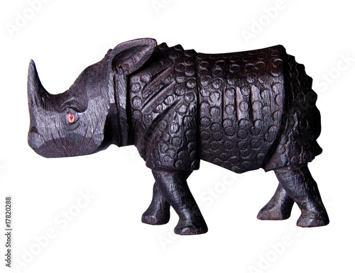 Wooden rhino