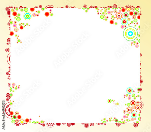 Wallpaper Mural flower frame  - vector EPS file included Torontodigital.ca