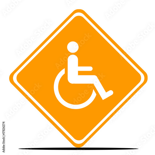 Disabled Road Sign