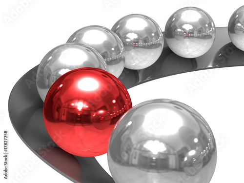 Conceptual image of leaders...