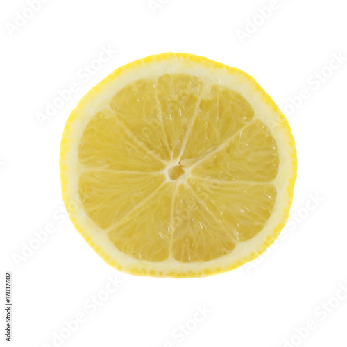 yellow fresh lemon isolated over white