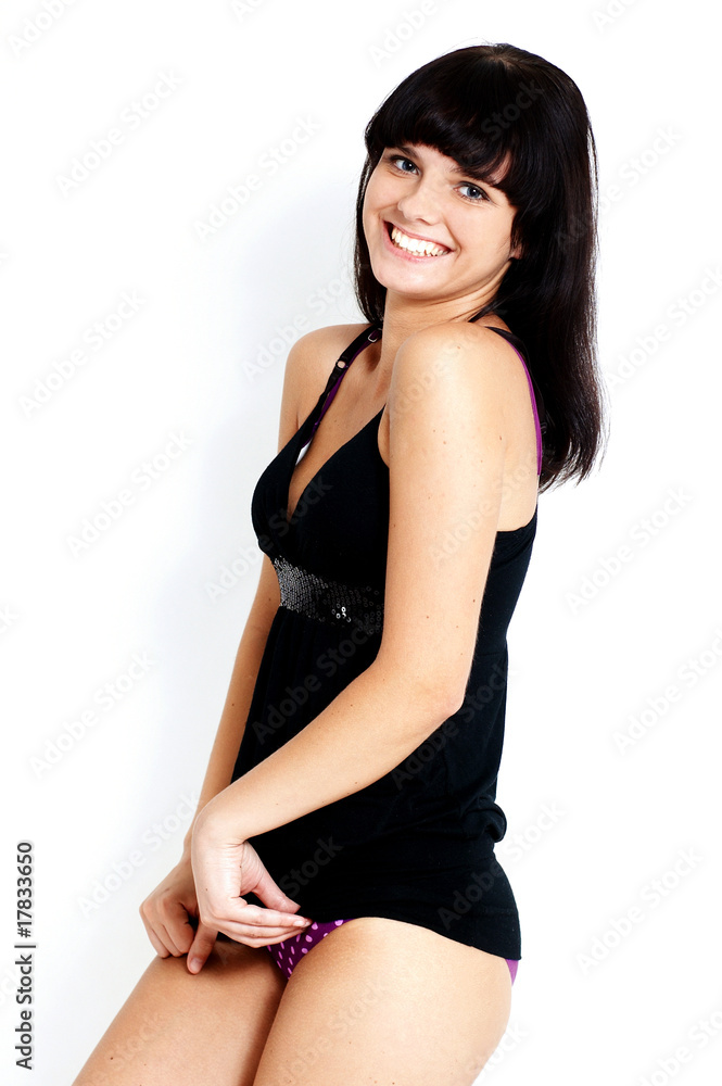 Fototapeta premium sexy brunette girl