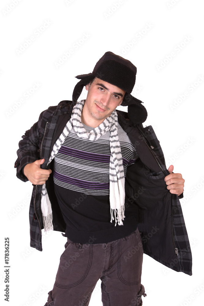 man with a russian hat man with a russian hat